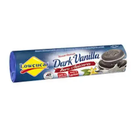Biscoito Recheio Dark Vanilla Diet Zero Lactose Lowçucar Pacote 120g