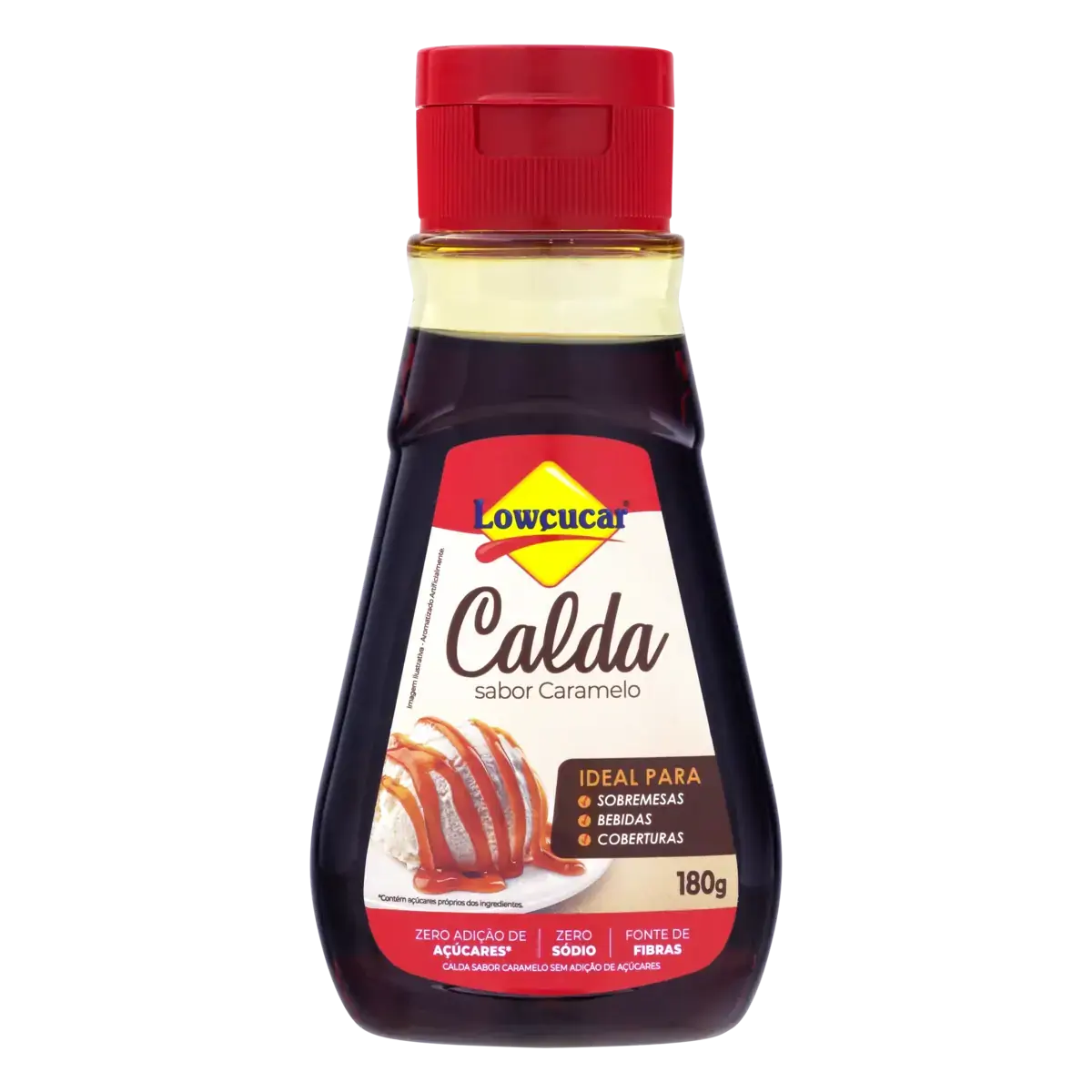 Calda Caramelo Zero Sódio Lowçucar Squeeze 180g