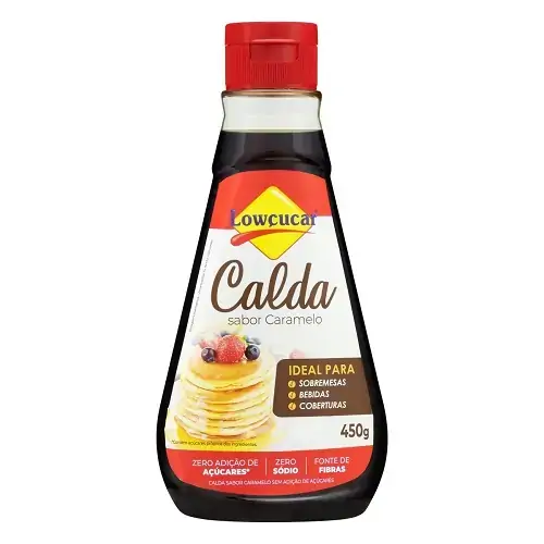 Calda Caramelo Zero Sódio Lowçucar Squeeze 450g