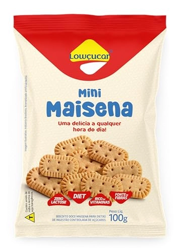 Minibiscoito Maisena Diet Zero Lactose Zero Açúcar Lowçucar Pacote 100g