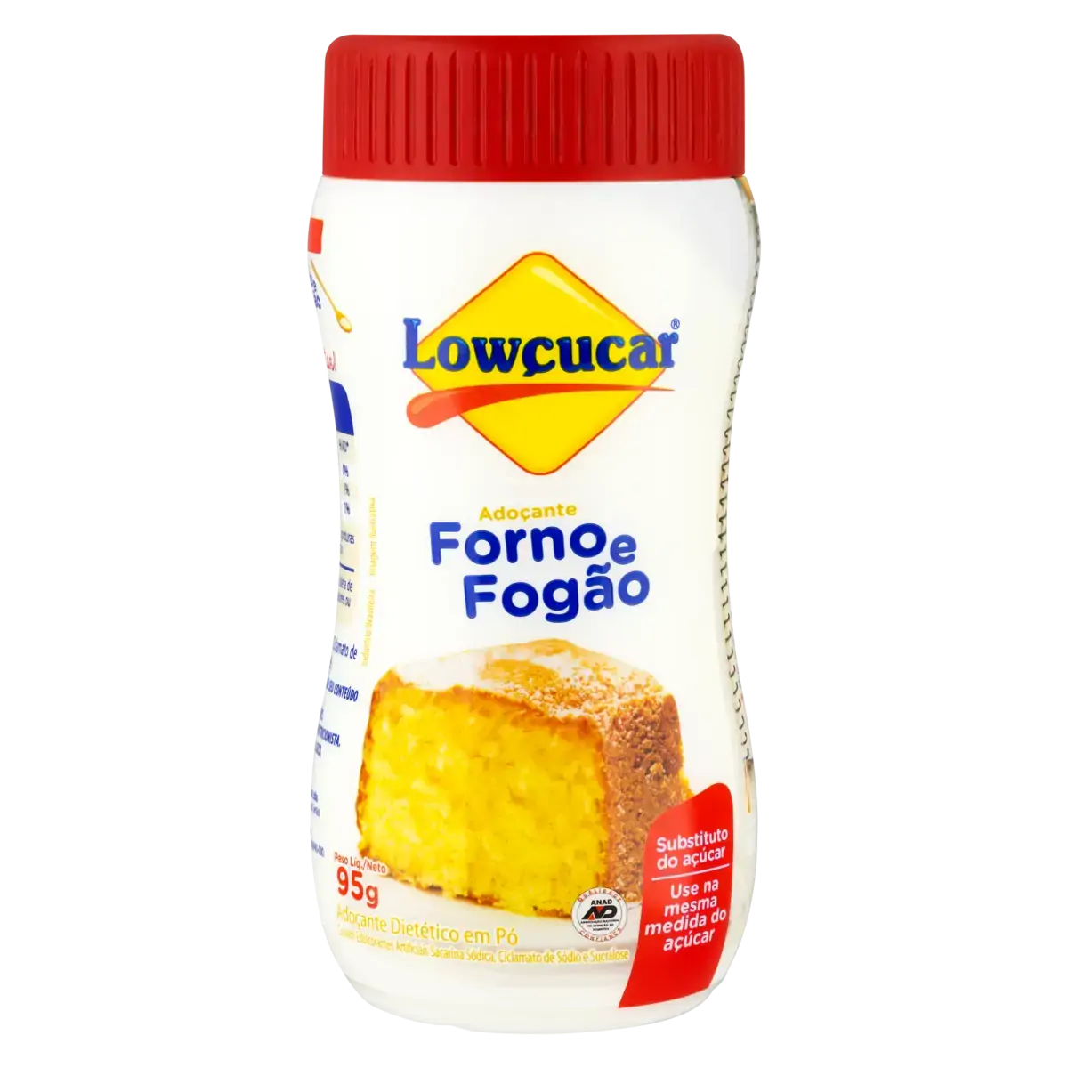 Adoçante Em Pó Lowçucar Tanto Quanto Forno E Fogão Pote 95g