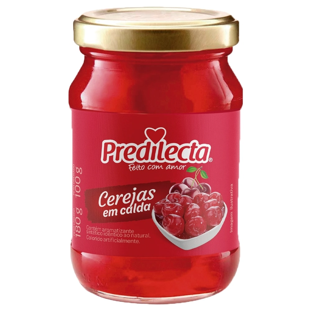 Cereja Em Calda Predilecta Vidro 100g