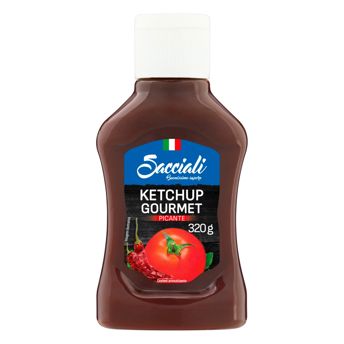 Ketchup Picante Sacciali Gourmet Squeeze 320g