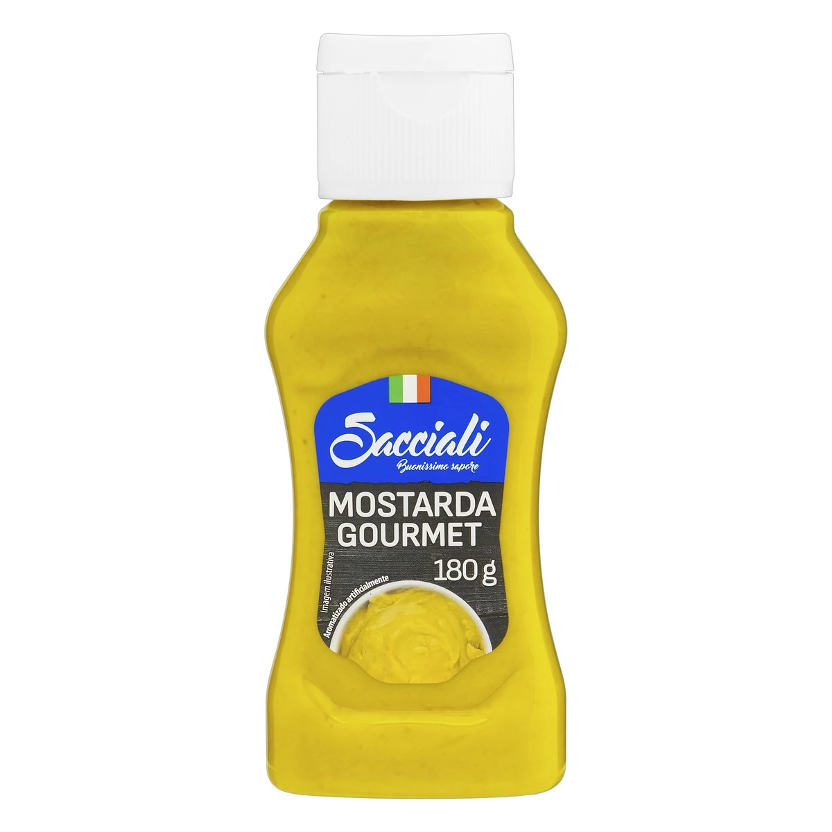 Mostarda Tradicional Sacciali Gourmet Squeeze 180g