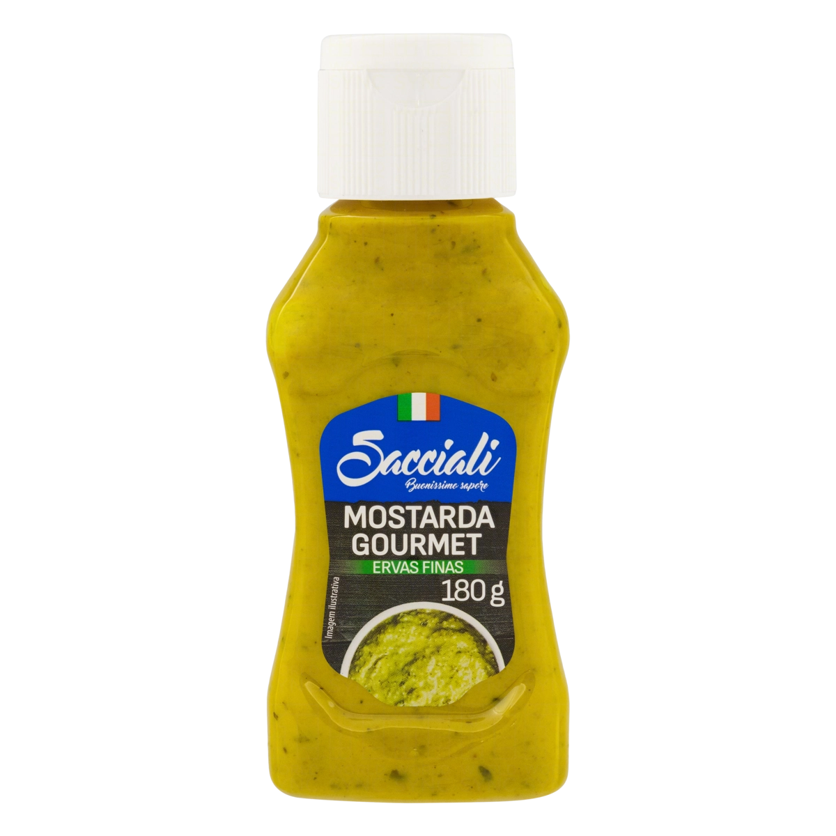 Mostarda Com Ervas Finas Sacciali Gourmet Squeeze 180g