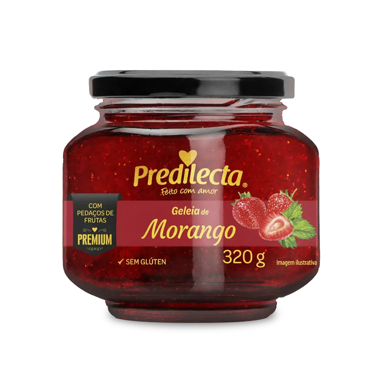 Geleia Morango Predilecta Premium Gourmet Vidro 320g