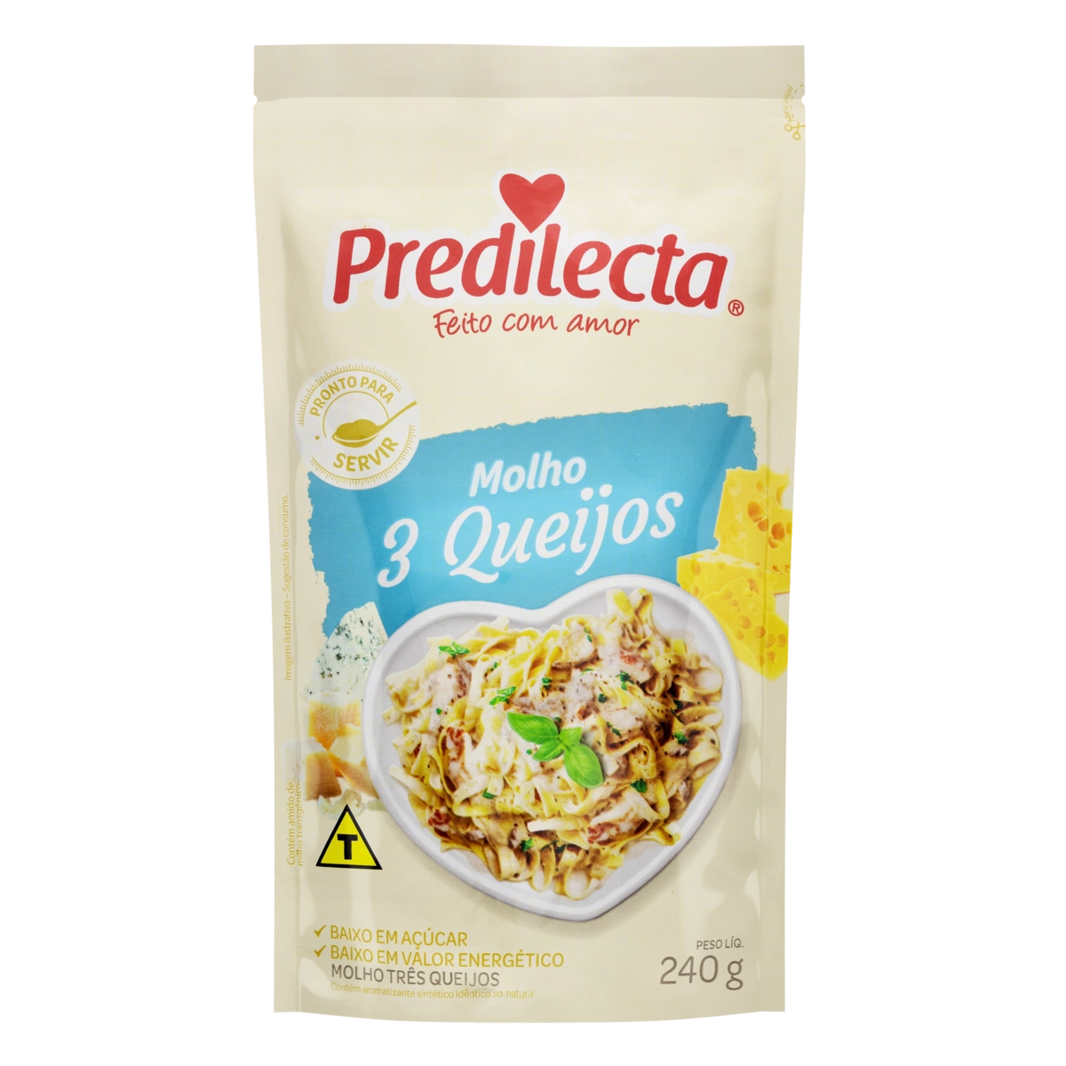 Molho 3 Queijos Predilecta Sachê 240g