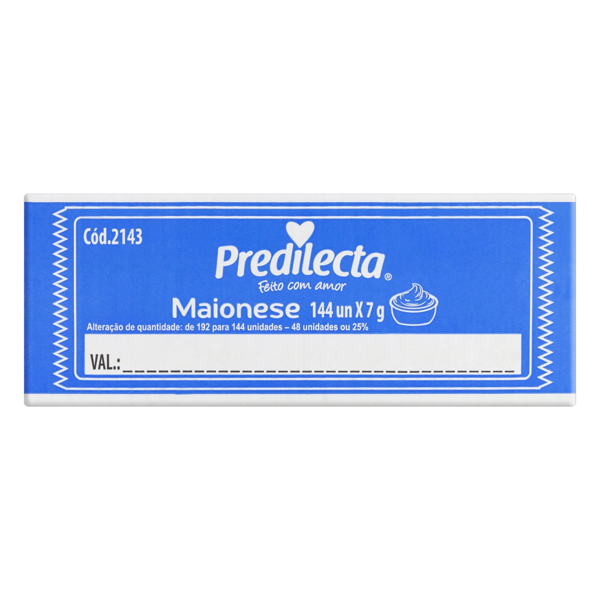 Maionese Predilecta Caixa 144 Unidades