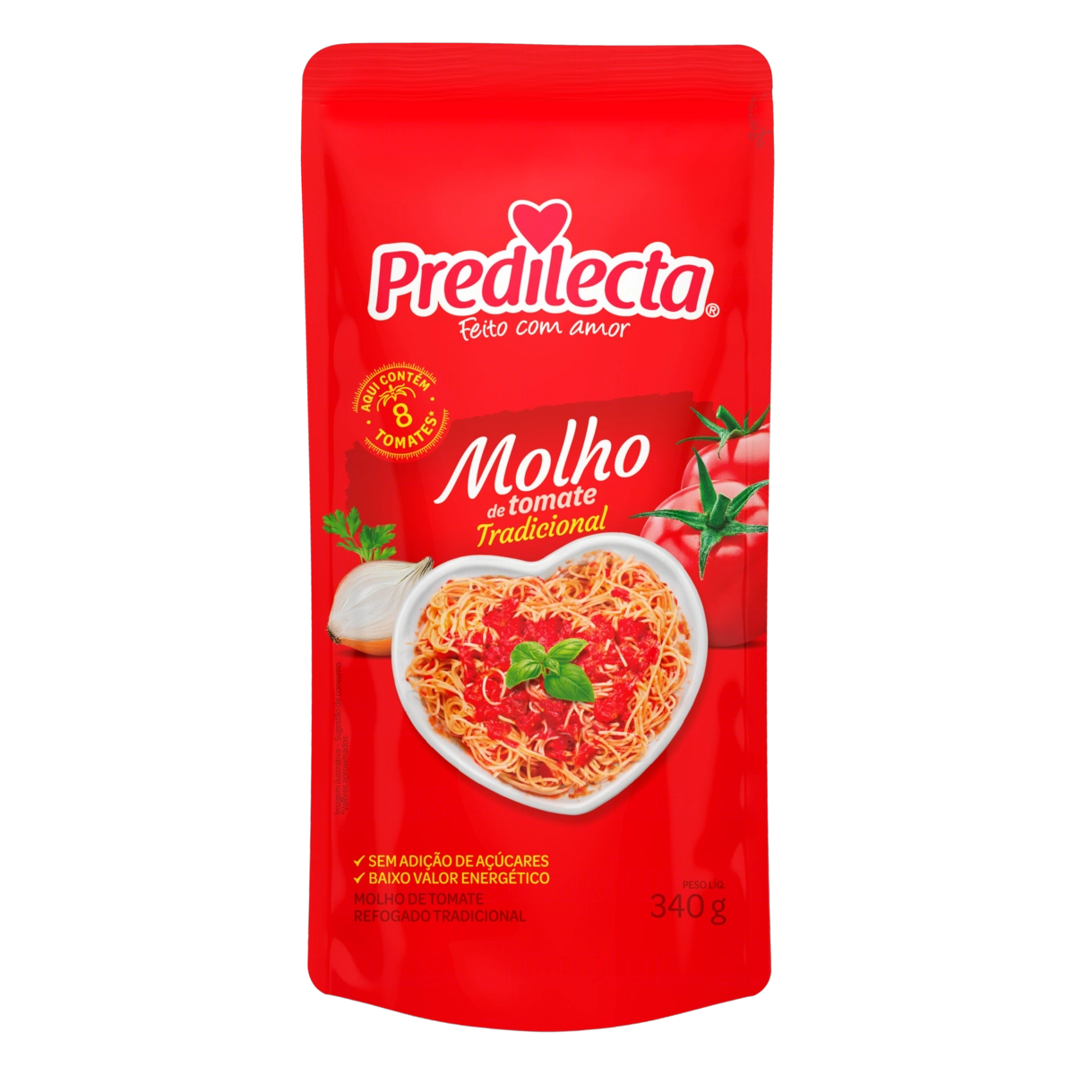 Molho De Tomate Refogado Tradicional Predilecta Sachê 300g