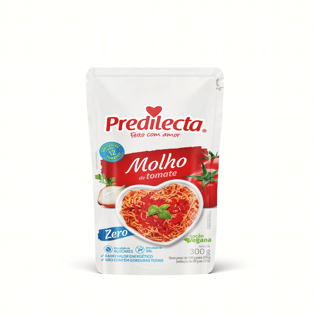 Molho De Tomate Predilecta Zero Sachê 300g