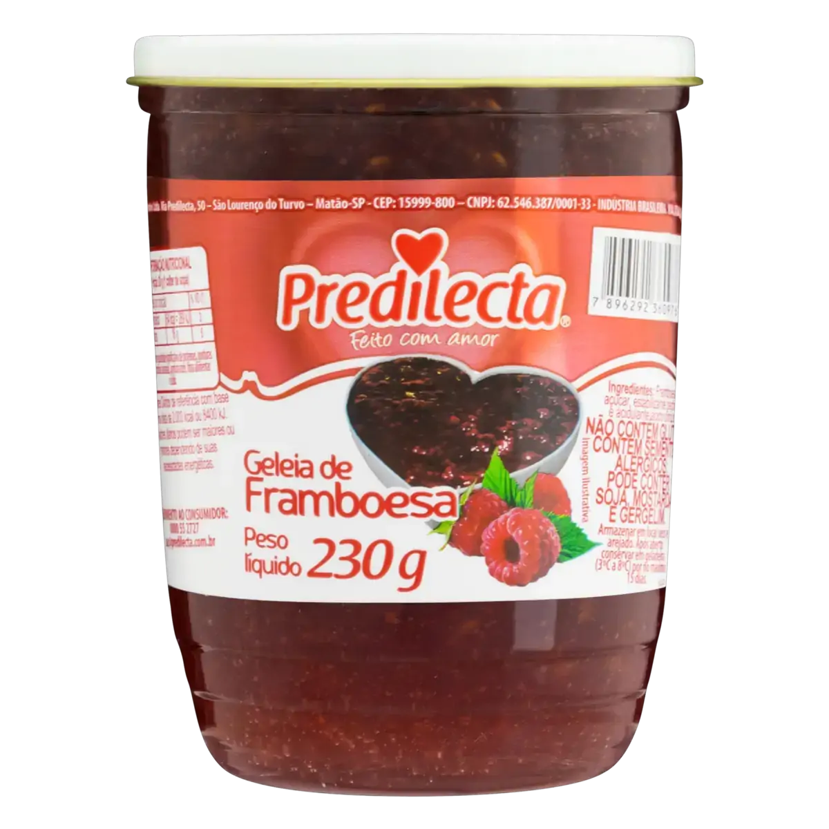 Geleia Framboesa Predilecta Vidro 230g