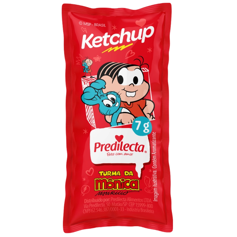 Ketchup Turma Da Mônica Predilecta Caixa 144 Unidades