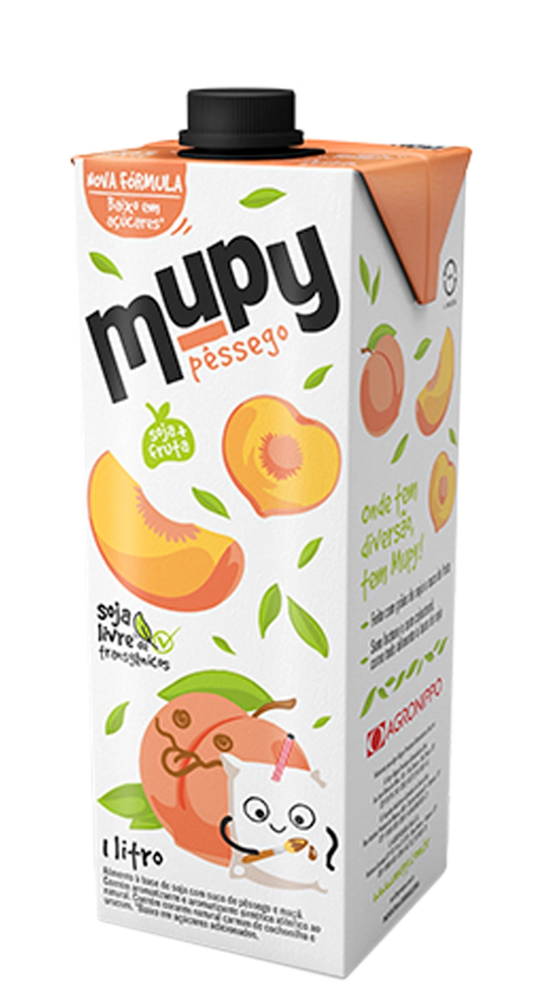 Alim Soja Mupy Pessego 1lt