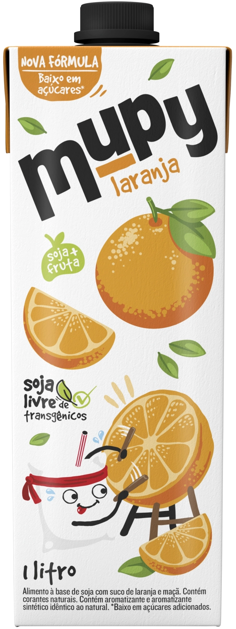 Suco Mupy Soja Laranja 1lt