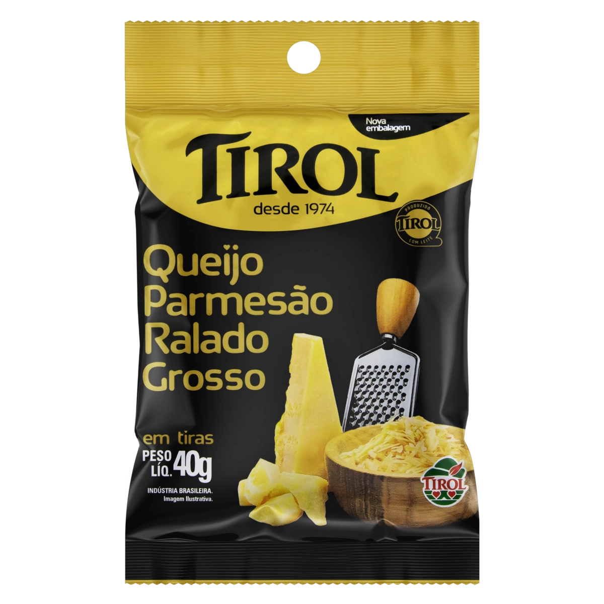 Queijo Parmesão Ralado Grosso Tirol Pacote 40g