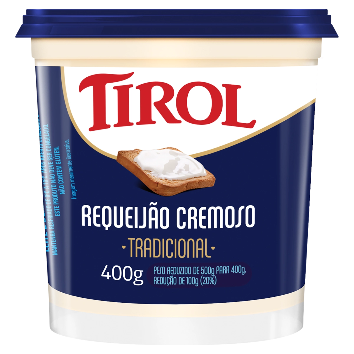 Requeijão Cremoso Tradicional Tirol Pote 400g