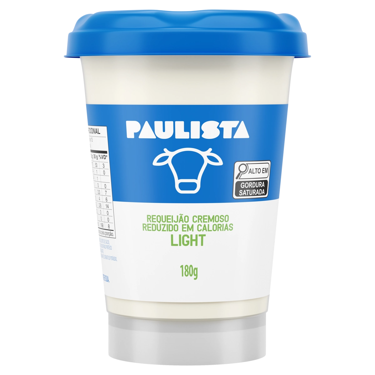 Requeijão Cremoso Light Paulista Copo 180g