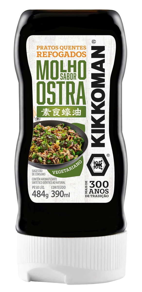 Molho Ostra Vegetariano Kikkoman Squeeze 390ml