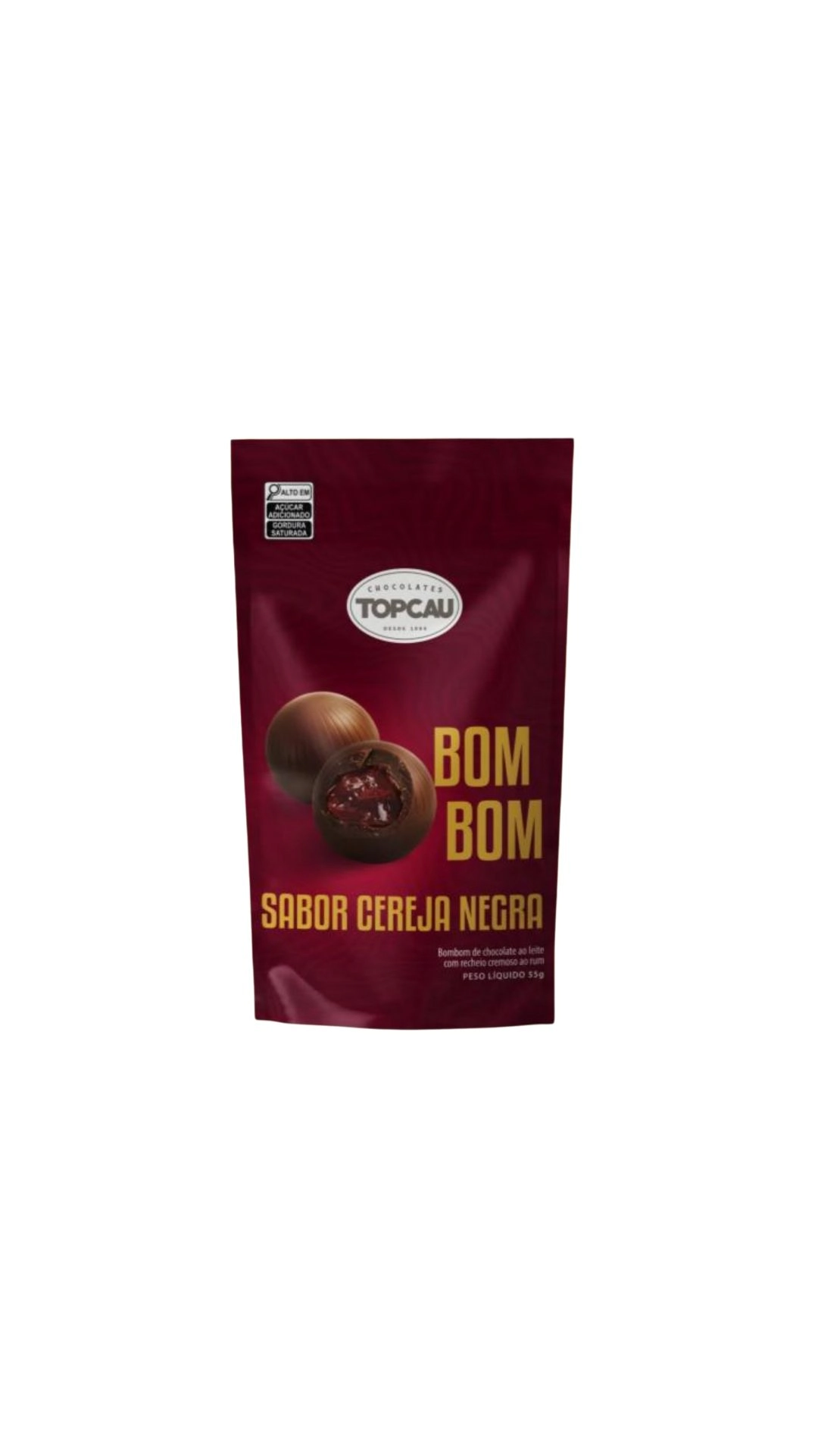 Bombom Topcau 55g Cereja Negra