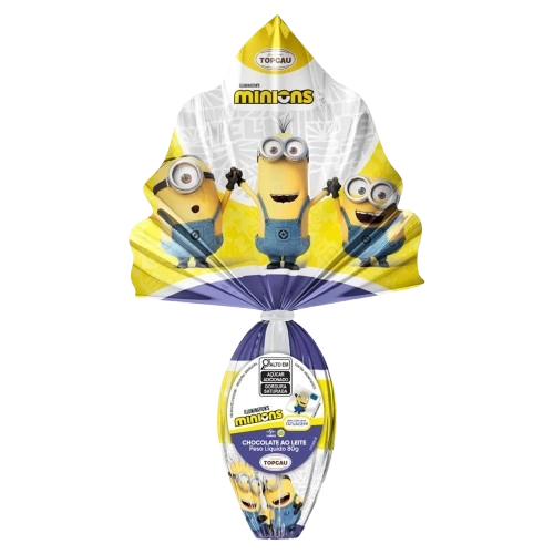 Ovo Pasc Choc Leite Minions Topcau 80g