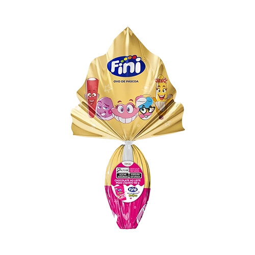 Ovo Pasc Choc Leite Fini Beijos Topcau 140g