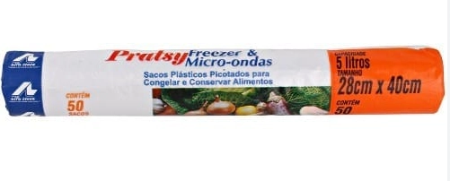 Saco Pratsy Bag 5l Fre/micr 28x40 C/50