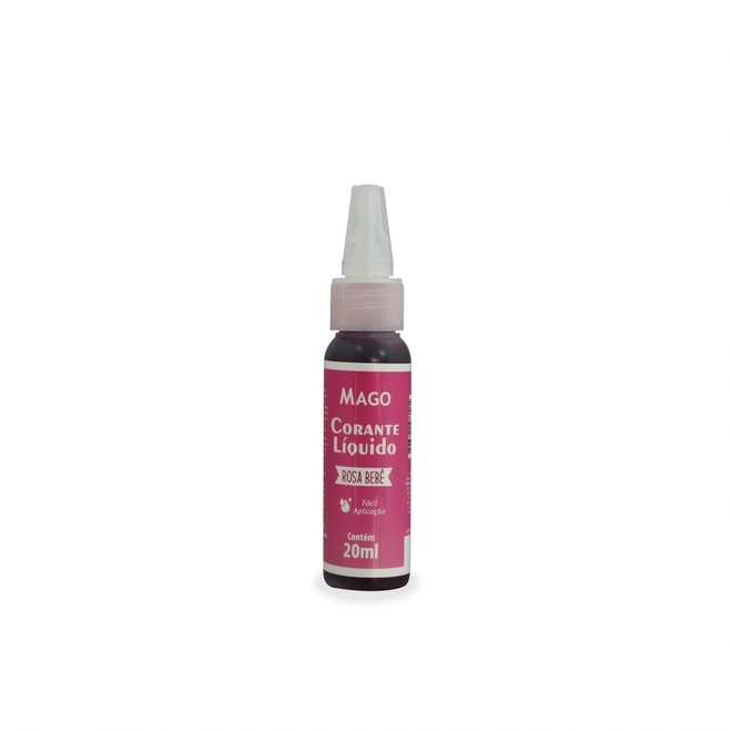 Corante Liquido Rosa Bebe 20g Mago