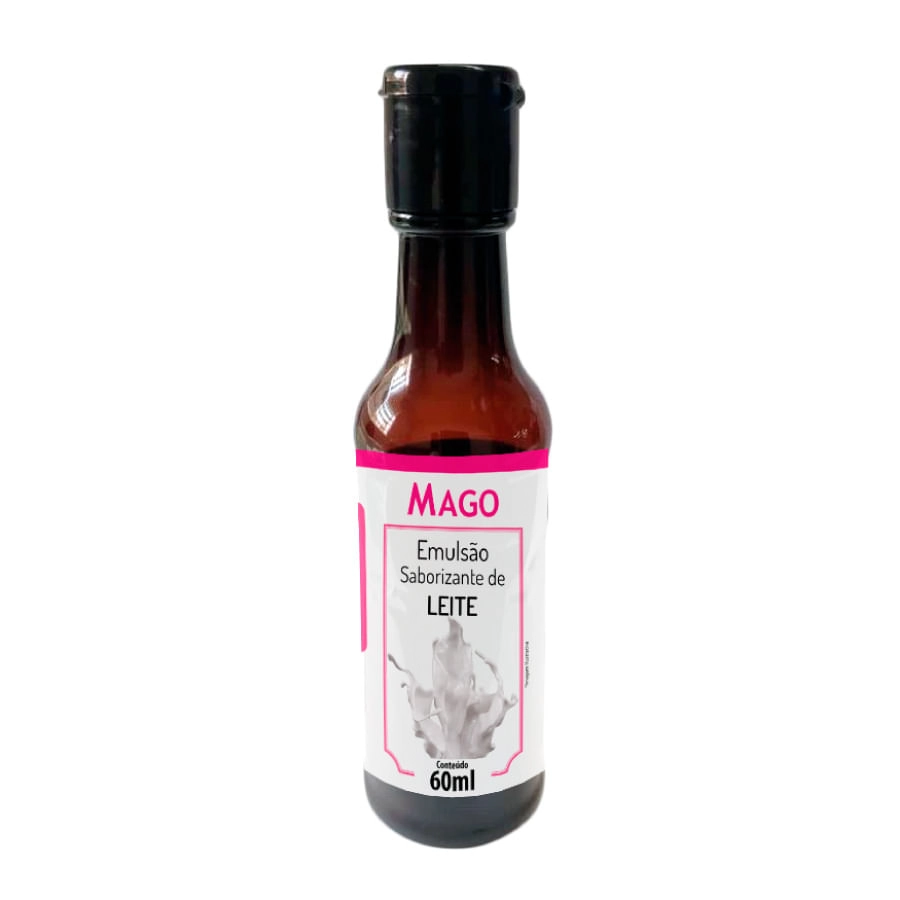 Emulsao Saborizante De Leite 60ml Mago