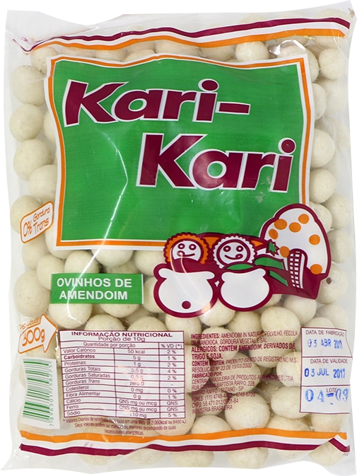 Ovinhos Kaki Kari 300gr Amendoim