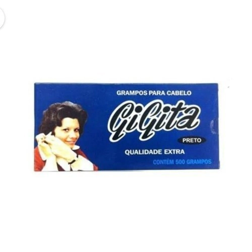 Grampo Para Cabelo 500 Unidades N7 Preto Gigita