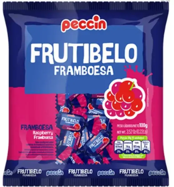 Bala Framboesa Frutibelo Pacote 100g