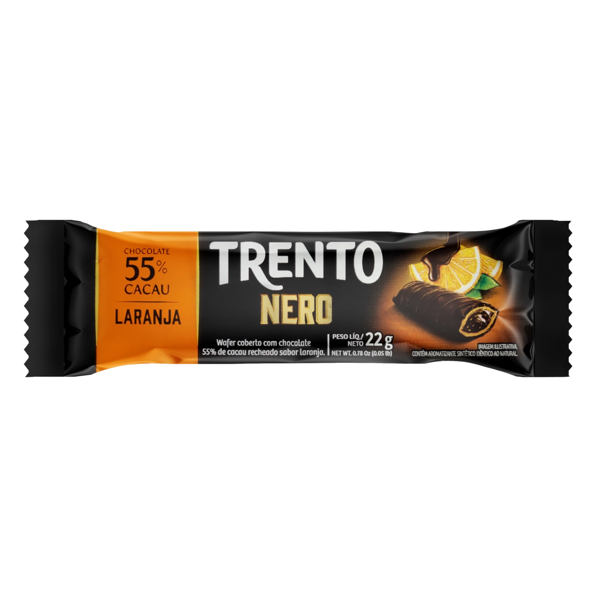 Chocolate Trento Nero Laranja 22g 91114 Peccin