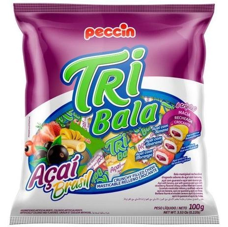 Bala Peccin 1u,tri Acai Brasil
