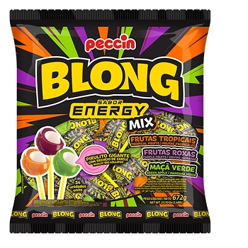 Pirulito Blong Energy Mix 672g Peccin