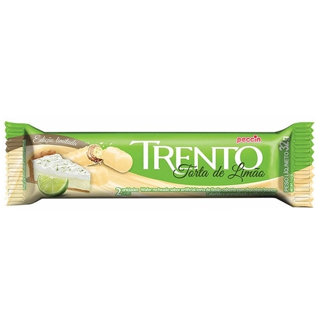 Wafer Torta De Limão Trento Pacote 29g