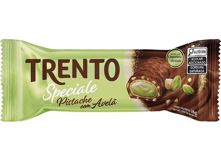 Rolinhos Waffer Trento Speciale 26g Avela Pistache