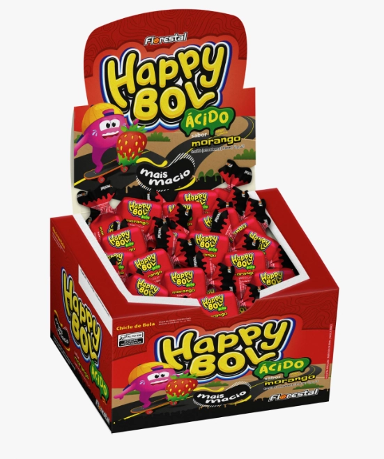 Chicle Happy Bol 140g Acido Mgo