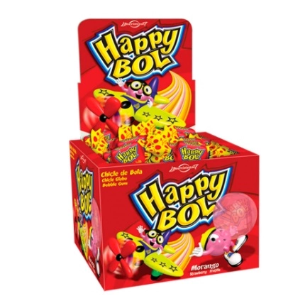 Chicle Happy Bol Morango