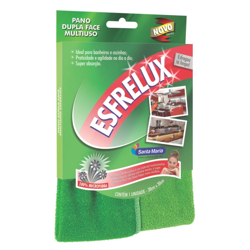 Pano Esfrelux Dupla Face Multiuso C/1