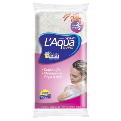 Esponja Banho L Aqua Unidade