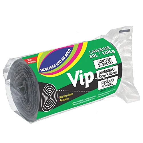 Saco Lixo Vip Santa Maria 50lts Rolo
