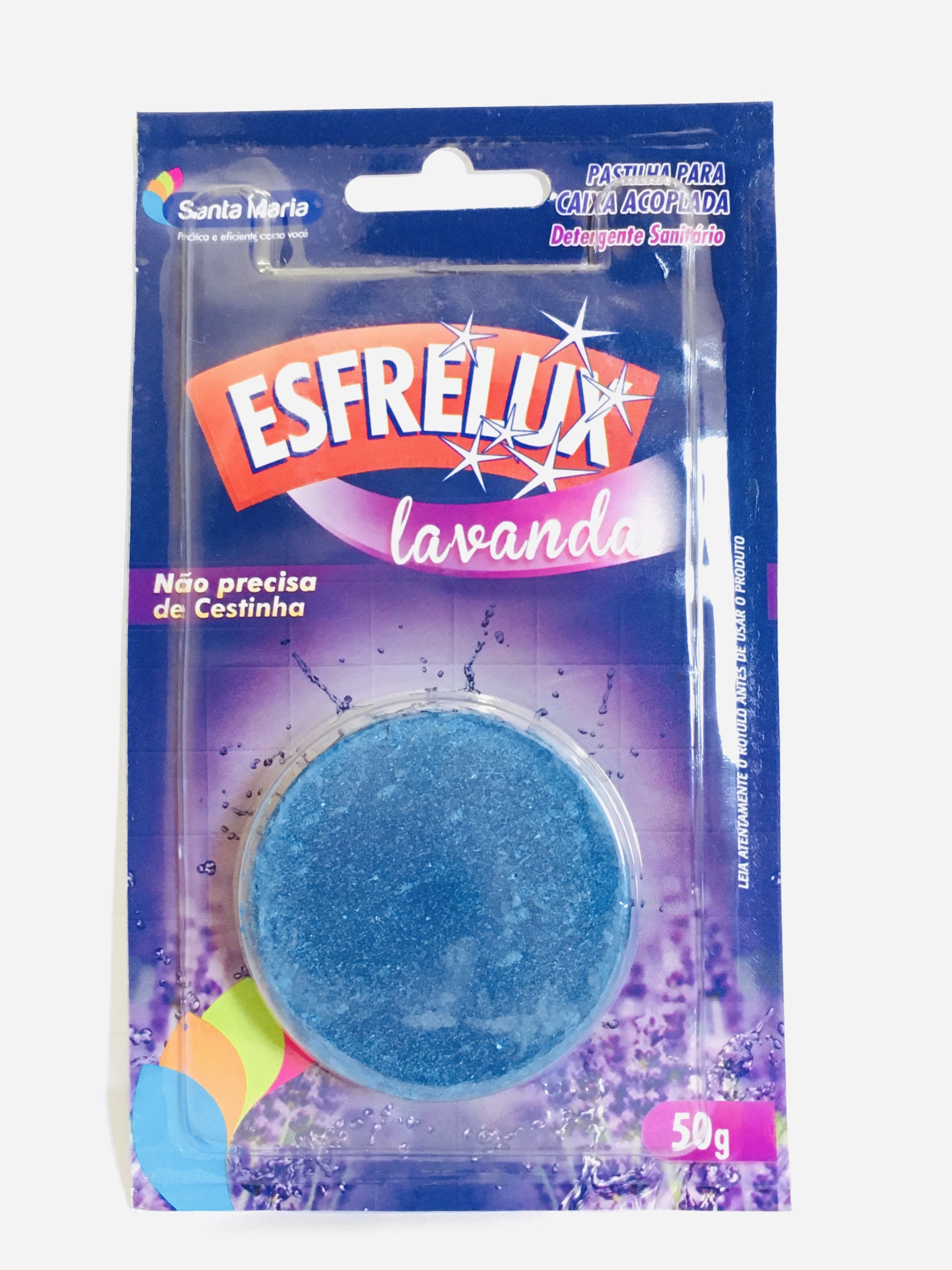 Bloco Sanit Esfrelux 50g Lavanda Ap Blister