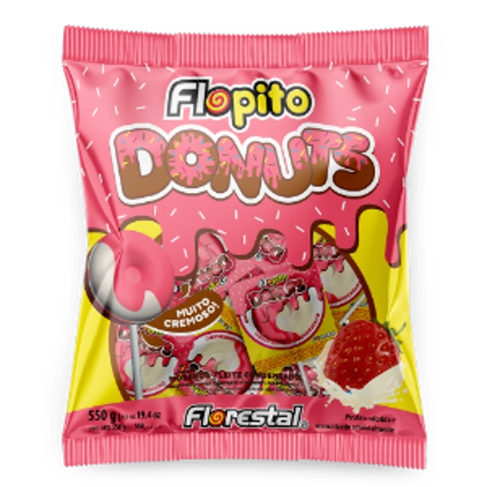 Pirulito Flopito Donuts Mor/leite Conden