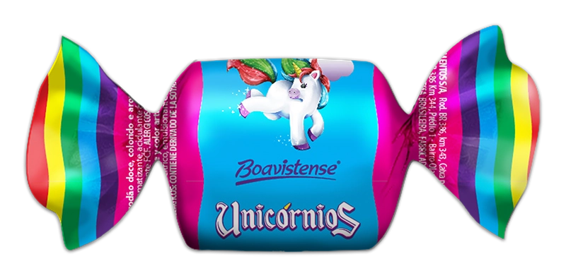 Chicle Boavistense Unicornios Algodao Doce 140g