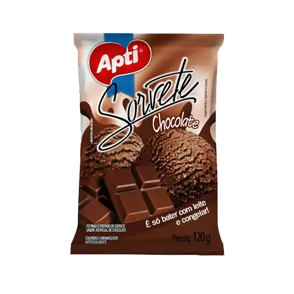 Po Sorvete Chocolate Apti Caixa