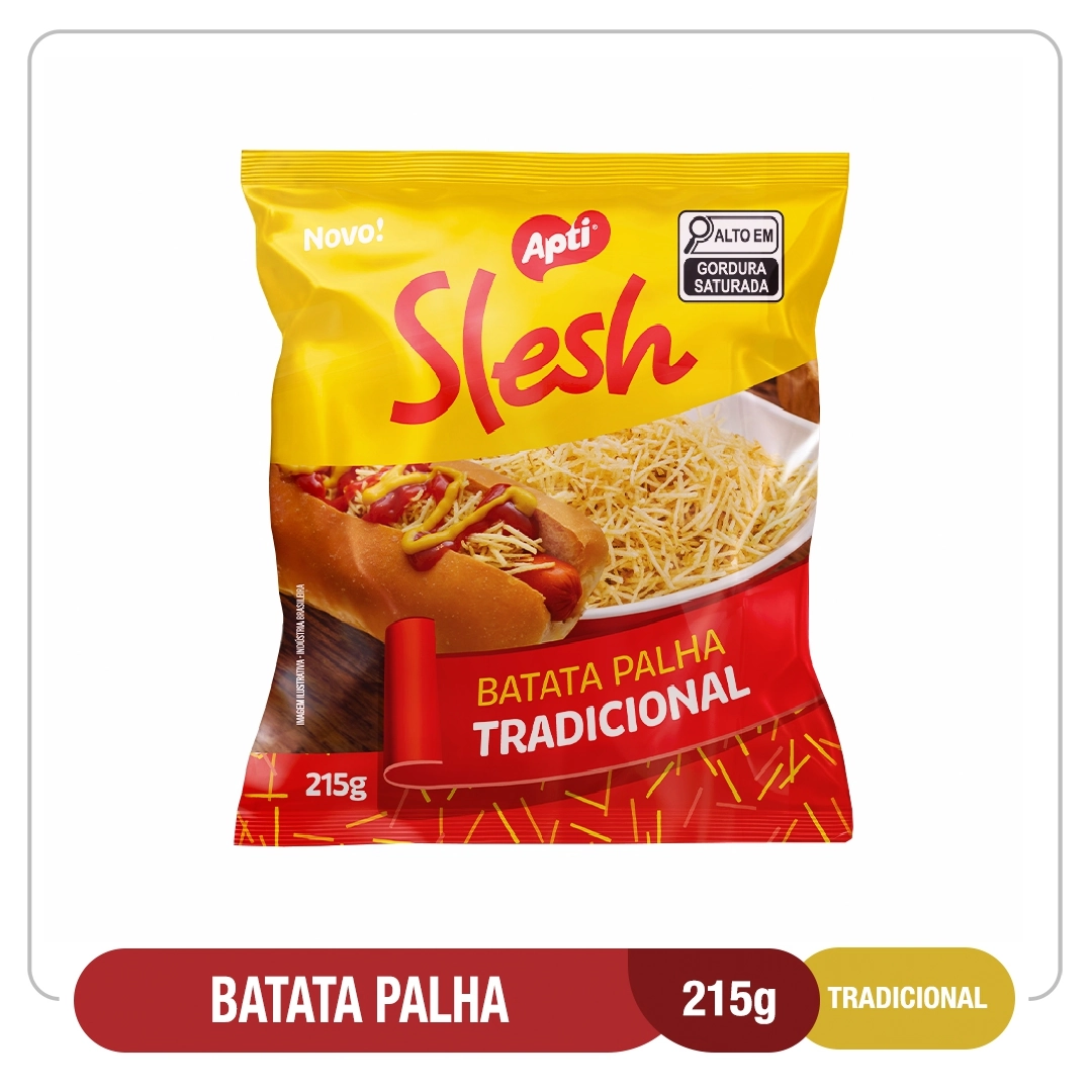 Batata Palha Trad. Slesh 215g Pacote