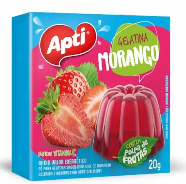 Gelatina Apti Vit 20g Morango
