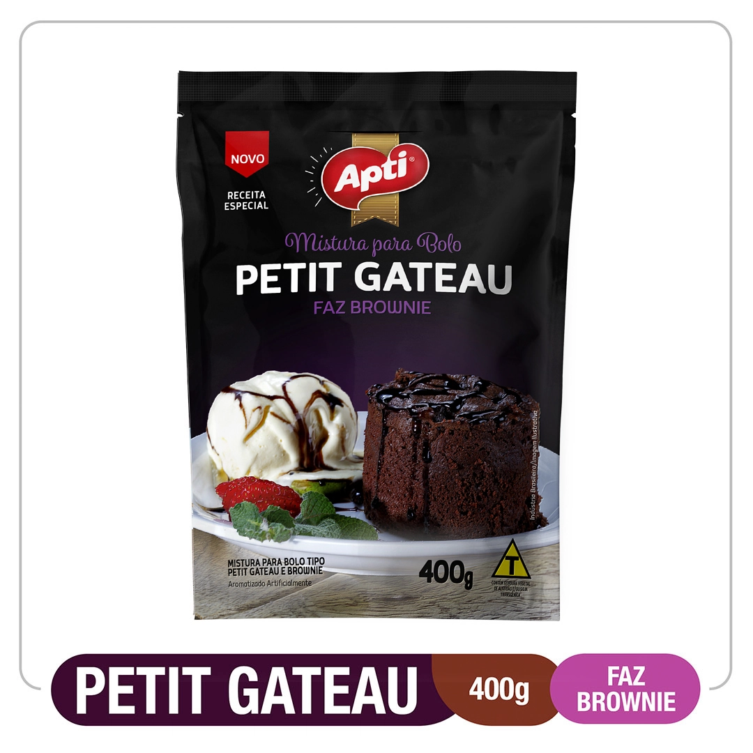 Mistura Bolo Premium Apti Petit Gateau 400g