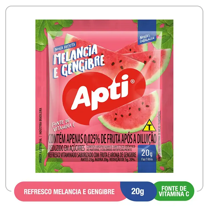 Refresco Po Melancia E Gengibre 20g