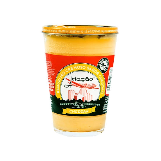 Requeijao Aviacao Cheddar Copo 180gr